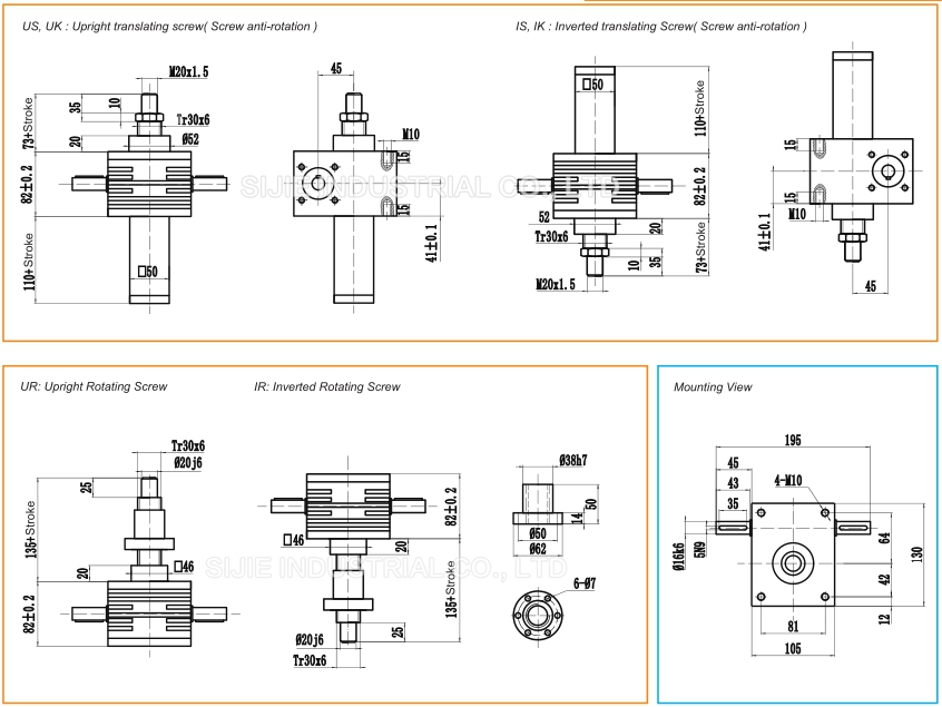 Worm Gear Screw Jacks Ctmu, PDF, Gear